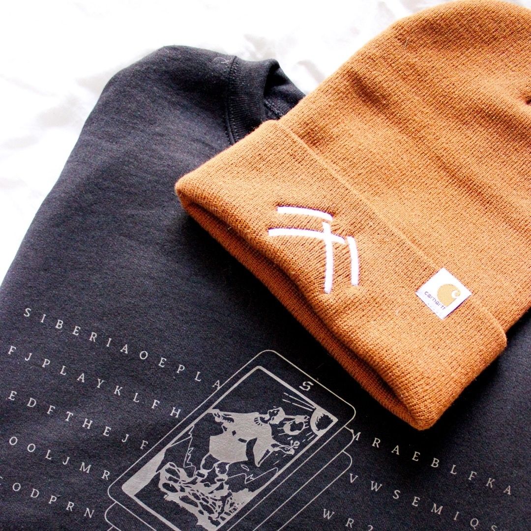 Siberia swag kit — fun results with an accidental print with metallic plastisol.